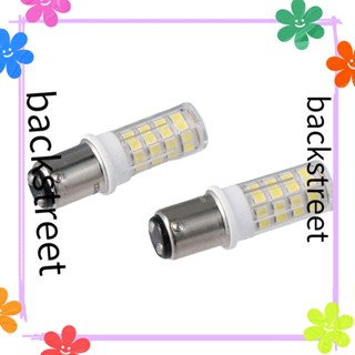 Backstreet หลอดไฟ LED 3000K หรี่แสงไม่ได้ สีขาว สําหรับโคมไฟระย้า ตู้ 3W 110V 5 ชิ้น