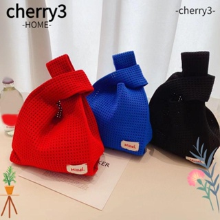 Cherry3 ใหม่ กระเป๋าถือ ทรงโท้ท แบบกลวง แฮนด์เมด ใช้ซ้ําได้