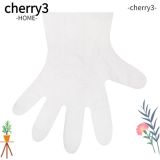 Cherry3 ถุงมือใช้แล้วทิ้ง อเนกประสงค์ เกรดอาหาร สําหรับทําอาหาร 100 ชิ้น