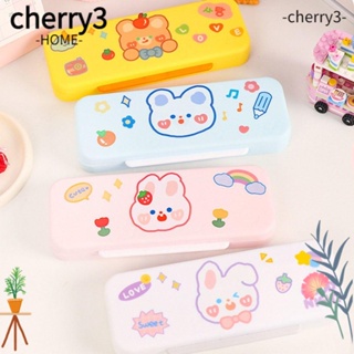 Cherry3 กล่องเครื่องเขียน ลายการ์ตูน แบบพกพา สร้างสรรค์|กล่องใส่ปากกาครีม