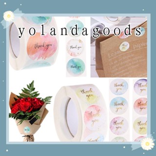 Yola สติ๊กเกอร์ฟอยล์สีทอง 500 ชิ้น / ม้วนสําหรับตกแต่ง