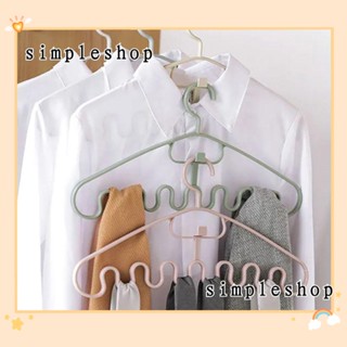 SIMPLE ไม้แขวนเสื้อพลาสติก ประหยัดพื้นที่ สําหรับบ้าน และที่อยู่อาศัย 1/3 ชิ้น