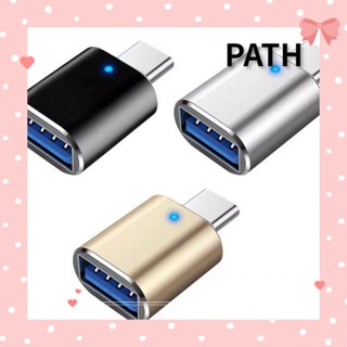 Path อะแดปเตอร์แปลง OTG Type C ตัวผู้ เป็น USB 3.0 ตัวเมีย USB-C USB 3.1 ใช้งานง่าย พร้อมตัวเชื่อมต่อข้อมูล หลากสี