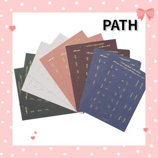 PATH สติกเกอร์ ไล่โทนสี มีกาวในตัว สําหรับติดสมุดโน้ต 10 แผ่น