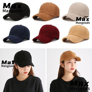 MAXG หมวกเบสบอล ผ้าลูกฟูก สไตล์ฮิปฮอปกลางแจ้ง