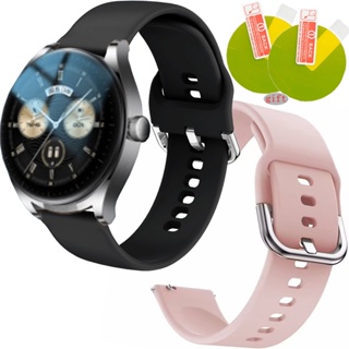 สายนาฬิกาข้อมือ ซิลิโคน สําหรับ HUAWEI WATCH Buds Smart WATCH Band สําหรับ HUAWEI WATCH Buds ฟิล์มกันรอย