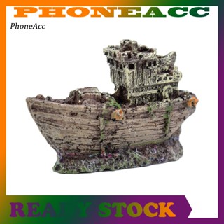 Phoneacc โมเดลเรือเรซิ่น ขนาดเล็ก สําหรับตกแต่งตู้ปลา