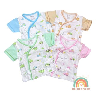เสื้อเด็กแรกเกิด ผูกหน้า ผ้ายืดคัตตอล เนื้อผ้านิ่ม