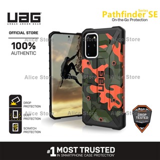 Uag Pathfinder SE Camo Series เคสโทรศัพท์ สําหรับ Samsung Galaxy S20 Ultra / S20 พร้อมฝาครอบป้องกัน - สีส้ม