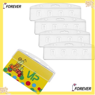 Forever ที่ใส่บัตรประจําตัว บัตรประจําตัว พลาสติกใส สไลด์ง่าย สําหรับสํานักงาน