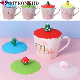 Myronghd ฝาครอบแก้วกาแฟซิลิโคน ป้องกันฝุ่น ใช้ซ้ําได้