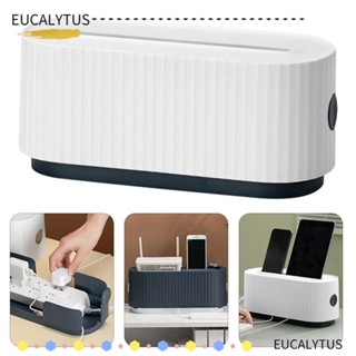 Eutus กล่องจัดเก็บสายไฟ เราเตอร์ ปลั๊กไฟ สีขาว