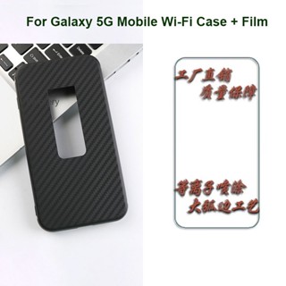 Samsung Galaxy 5G Mobile Wifi SCR01 เคสนิ่ม TPU ซิลิโคน ป้องกันเต็มรูปแบบ พร้อมกระจกนิรภัย คุณภาพสูง ฟิล์มป้องกันหน้าจอ ป้องกันการระเบิด