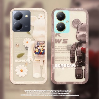 พร้อมส่ง ใหม่ เคสโทรศัพท์มือถือนิ่ม แบบใส ปิดด้านหลัง ลายการ์ตูนหมีน่ารัก สําหรับ VIVO Y27 Y27 Y36 Y78 5G 2023 Y27 4G