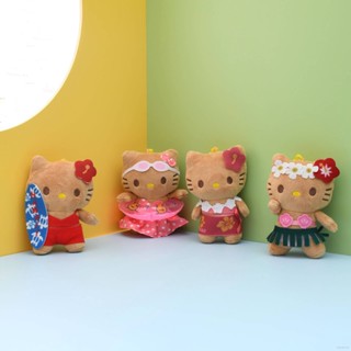 Good Sanrio ของเล่นตุ๊กตา Hello Kitty สีน้ําตาล สําหรับเด็ก เล่นเซิร์ฟ ว่ายน้ํา