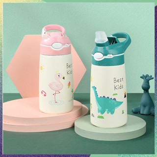 หลอดดูดการ์ตูนขวดน้ำเด็ก 316 สแตนเลส Botol Air Baby Duckbill กระติกน้ำร้อน Tumbler กีฬา Aquaflask