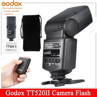 Godox แฟลชกล้อง TT520II พร้อมสัญญาณไร้สาย 433MHz สําหรับกล้อง Canon Nikon Pentax Olympus DSLR