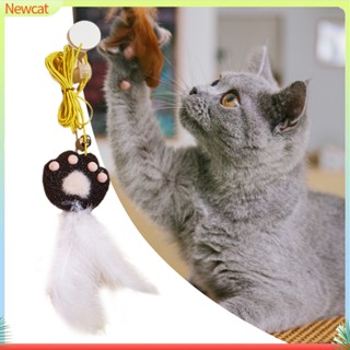 {Newcat} ของเล่นเชือกขนนกจําลอง ยืดหยุ่นสูง สําหรับสัตว์เลี้ยง แมว