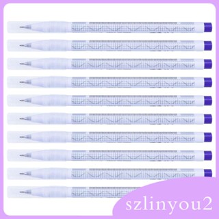 [szlinyou2] ปากกามาร์กเกอร์ พร้อมไม้บรรทัดกระดาษ สําหรับเขียนคิ้ว ริมฝีปาก 10 ชิ้น