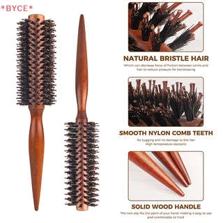 Byce> แปรงหวีผม ทรงกลม ป้องกันไฟฟ้าสถิตย์ สําหรับจัดแต่งทรงผม