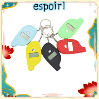 Espo เครื่องวัดความดันอากาศรถยนต์, เครื่องมือซ่อมรถยนต์ ขนาดเล็ก พวงกุญแจยางดิจิทัล, เครื่องมือตรวจสอบ LCD เครื่องวัดความดันอากาศรถจักรยานยนต์