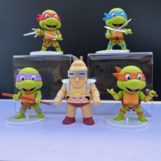 Fash ฟิกเกอร์ TMNT ตุ๊กตานินจาเต่า Raphael Donatello Da Vinci Mikey ของเล่นสําหรับเด็ก 5 ชิ้น