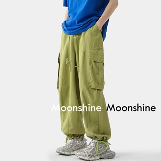 Moon  กางเกงขายาว คาร์โก้ กางเกง เชือกอเมริกันคลาสิค Cargo pants 2023 NEW 072815 ทันสมัย Unique พิเศษ Comfortable C98BDZS 36Z230909