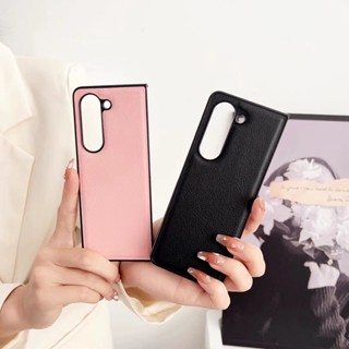 เคสโทรศัพท์มือถือหนัง PU พับได้ กันกระแทก หรูหรา สําหรับ Samsung Galaxy Z Fold 3 4 5 5G Z Fold5