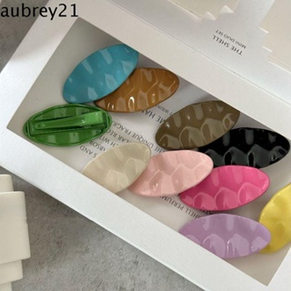 Aubrey1 กิ๊บติดผมโลหะ รูปเรขาคณิตน่ารัก ขนาดเล็ก สีแคนดี้ สไตล์เรโทร สําหรับผู้หญิง