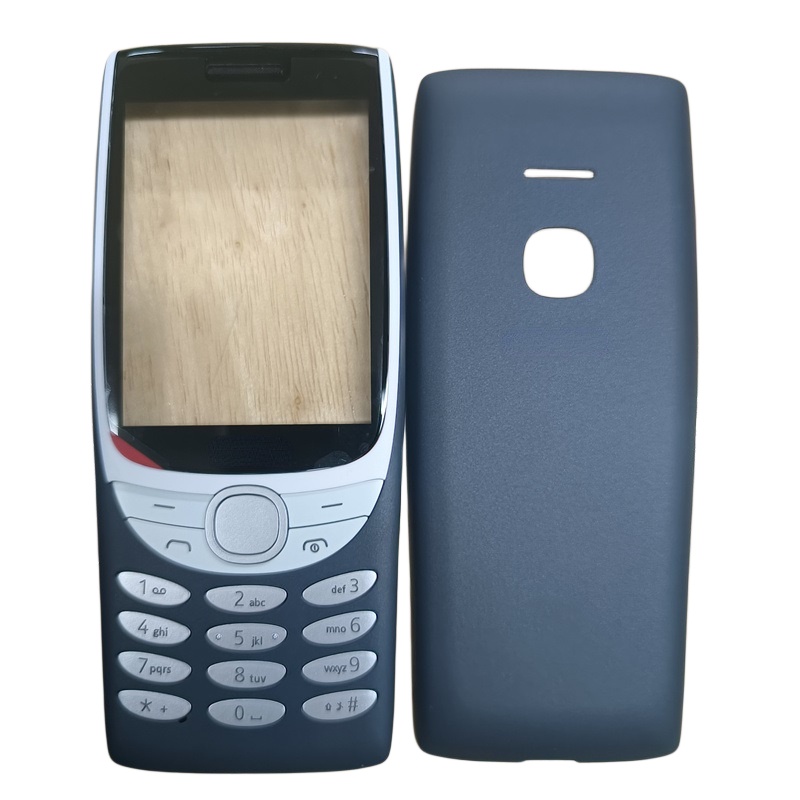 เคสกรอบด้านหน้า ฝาครอบแบตเตอรี่ ปุ่มกดภาษาอังกฤษ แบบเปลี่ยน สําหรับ Nokia 8210 4G