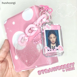 [hushcorgi] จี้อะคริลิค รูปหัวใจน่ารัก ขนาด 1 นิ้ว สําหรับใส่โฟโต้การ์ด เครื่องเขียน