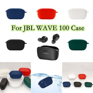 【imamura】เคสหูฟัง แบบนิ่ม สีพื้น สําหรับ JBL Wave 100 JBL Wave 100 TWS