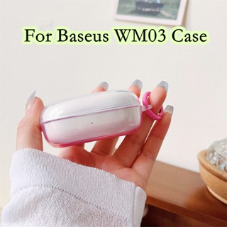 【จัดส่งรวดเร็ว】เคสหูฟัง แบบนิ่ม ไล่โทนสี สําหรับ Baseus WM03 WM03