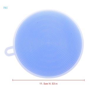 Pri แปรงซิลิโคน ทรงกลม สําหรับทําความสะอาดจาน ชาม ผัก ผลไม้
