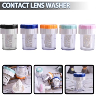 Aimy Manual Contact Lens Cleaner Storage Case Container Portable Lens Cleaning