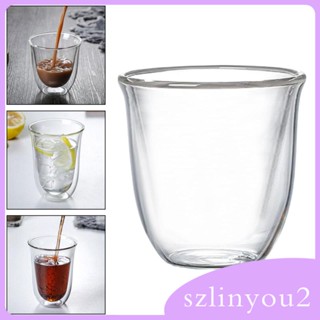 [szlinyou2] แก้วกาแฟ ชา น้ําผลไม้ คาปูชิโน่ ลาเต้ เครื่องดื่ม