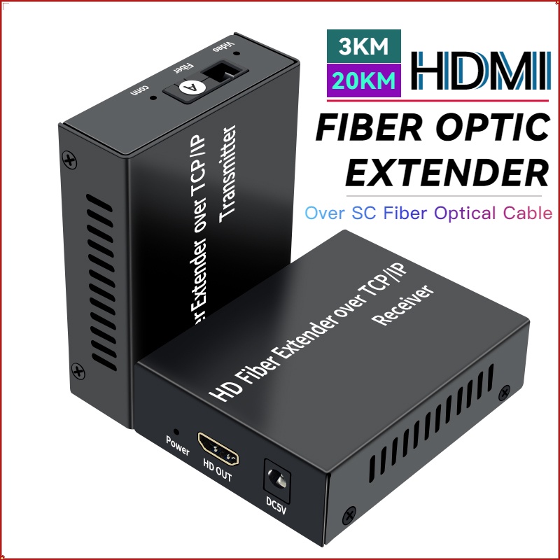 สายเคเบิลไฟเบอร์ออปติคอล HDMI 1080P 20 กม. 3 กม.