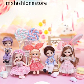 Mxfashione ตุ๊กตาเจ้าหญิง Bjd 3d 1/12 16 ซม. 13 ข้อต่อ Diy