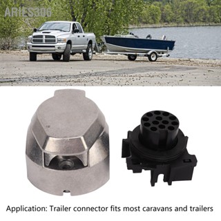 Aries306 13 Pin Trailer Socket 12V Aluminum Alloy Female Connector สำหรับรถพ่วงรถพ่วงมาตรฐานของสหภาพยุโรป