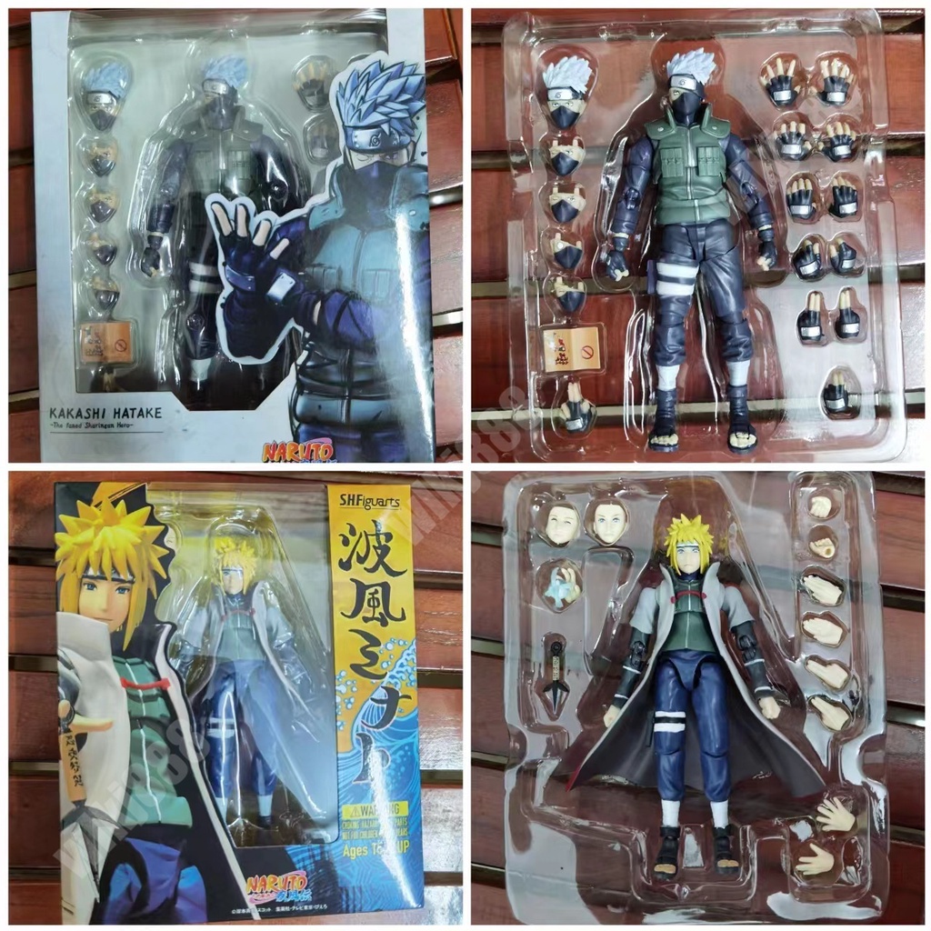 Shf โมเดลฟิกเกอร์ อนิเมะนารูโตะ Itachi Sasuke Kakashi ของเล่นสําหรับเด็ก