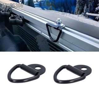 Aries306 2PCS Tie Down Anchors Heavy Duty VRing Bolt บน Flush Mount Universal สำหรับรถกระบะ SUV เรือ