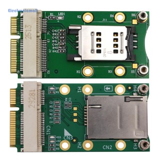 [ElectronicMall01.th] อะแดปเตอร์ Mini PCI-E พร้อมช่องใส่ซิมการ์ด สําหรับการ์ด GPS 3G 4G WWAN LTE WLAN CDMA *Z