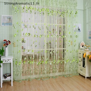 Strongaromatic Valances ผ้าม่าน ผ้าเชียร์ ลายดอกทิวลิป สําหรับประตู หน้าต่าง