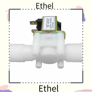 Ethel1 วาล์วแม่เหล็กไฟฟ้า พลังงานแสงอาทิตย์ วาล์วโซลินอยด์น้ํา พลาสติก 12V 0.5 นิ้ว RO ถอยหลัง สําหรับใช้ในครัวเรือน