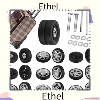 Ethel1 อะไหล่ล้อกระเป๋าเดินทาง แบบพกพา DIY พร้อมสกรู 2 ชิ้น