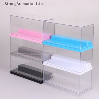 Strongaromatic กล่องเก็บฟิกเกอร์ 2 ชั้น แบบใส DIY สําหรับเด็ก