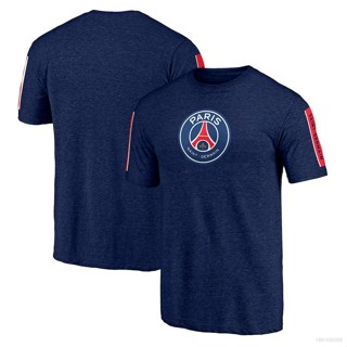 เสื้อกีฬาแขนสั้น ลายทีมชาติฟุตบอล PSG Paris Saint-Germain พลัสไซซ์