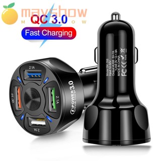 Mayshow 4 USB Car Charger อะแดปเตอร์คุณภาพสูง Travel Charger Car Quick Charger