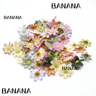 Banana1 ดอกเดซี่ประดิษฐ์ หลากสี สําหรับตกแต่งบ้าน DIY 50 ชิ้น ต่อแพ็ค