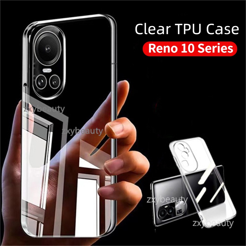 เคสโทรศัพท์มือถือ TPU ใส กันกระแทก สําหรับ OPPO Reno 10 Pro Plus 5G 2023 Reno10 10Pro 10ProPlus Reno10Pro